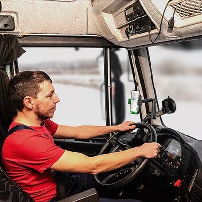D001 Mount For Truck Excavator Forklift Long Arm Sturdy Cell Phone Holder - Universal Car Holders by buy2fix | Online Shopping UK | buy2fix