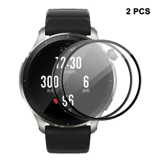 2pcs For Amazfit GTR 4 ENKAY 3D Full Coverage Soft PC Edge + PMMA HD Screen Protector Film - Screen Protector by ENKAY | Online Shopping UK | buy2fix
