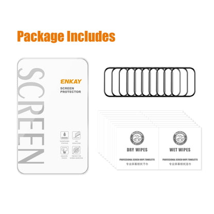 10pcs For Amazfit GTS 4 ENKAY 3D Full Coverage Soft PC Edge + PMMA HD Screen Protector Film - Screen Protector by ENKAY | Online Shopping UK | buy2fix