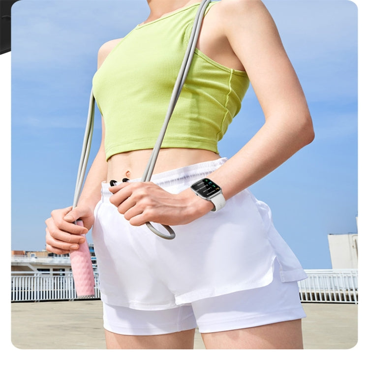 KT65 1.9 inch Color Screen Smart Watch,Support Heart Rate Monitoring/Blood Pressure Monitoring(Silver) by buy2fix