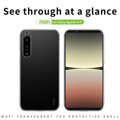 For Sony Xperia 5 IV MOFI Ming Series Ultra-thin TPU Phone Case(Transparent) - Sony Cases by MOFI | Online Shopping UK | buy2fix