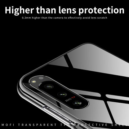 For Sony Xperia 5 IV MOFI Ming Series Ultra-thin TPU Phone Case(Transparent) - Sony Cases by MOFI | Online Shopping UK | buy2fix