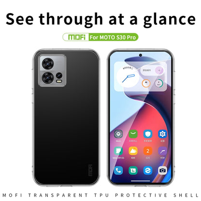 For Motorola Moto S30 Pro MOFI Ming Series Ultra-thin TPU Phone Case(Transparent) - Motorola Cases by MOFI | Online Shopping UK | buy2fix