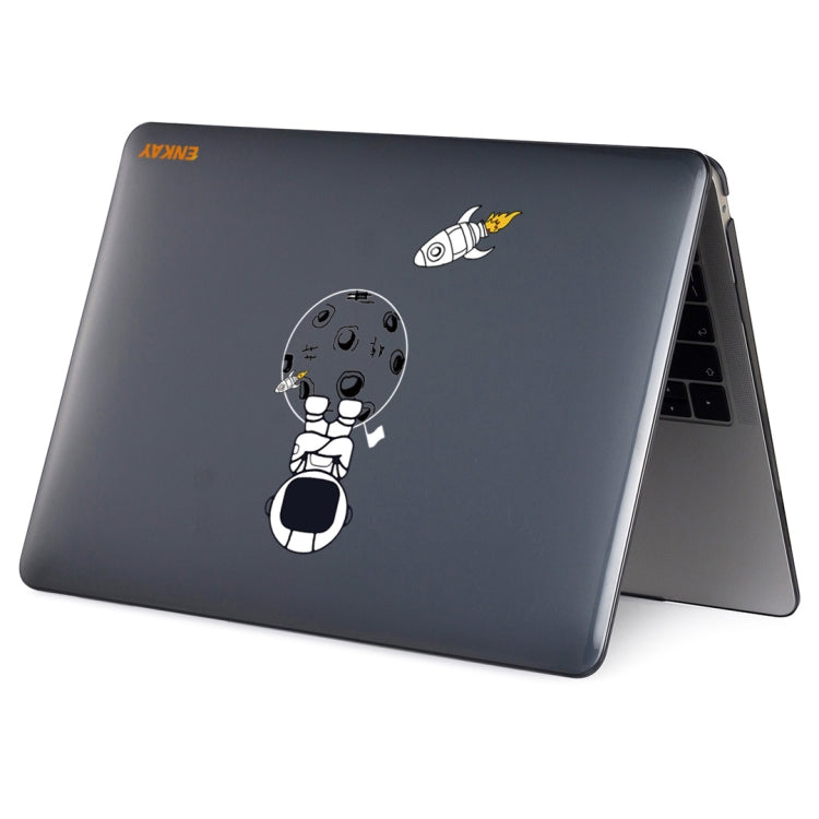 For MacBook Air 13.6 2022/2024 A2681 (M2) / A3113 (M3) ENKAY Hat-Prince 3 in 1 Spaceman Pattern Laotop Protective Crystal Case with TPU Keyboard Film / Anti-dust Plugs, Version:EU(Spaceman No.4) - MacBook Air Cases by ENKAY | Online Shopping UK | buy2fix
