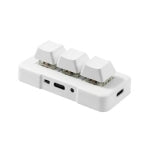 MK321BT Bluetooth 5.1 3 Keys Custom Keys Game Office PS Clip Macro Programming Keypad(White) by buy2fix