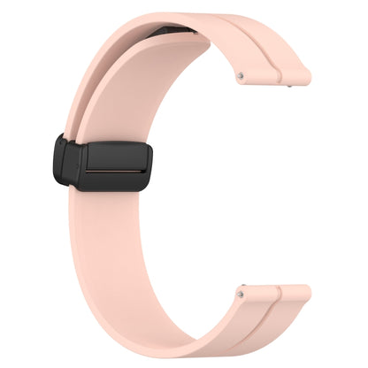 For Garmin Venu Sq 2 Music 20mm Solid Color Magnetic Clasp Silicone Watch Band(Pink) - Watch Bands by buy2fix | Online Shopping UK | buy2fix