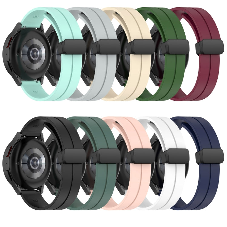 For Huawei GT2 Pro 22mm Solid Color Magnetic Clasp Silicone Watch Band(Black) by buy2fix