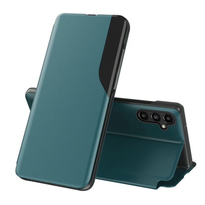 For Samsung Galaxy A14 5G Attraction Flip Holder Leather Phone Case(Green) - Galaxy Phone Cases by buy2fix | Online Shopping UK | buy2fix