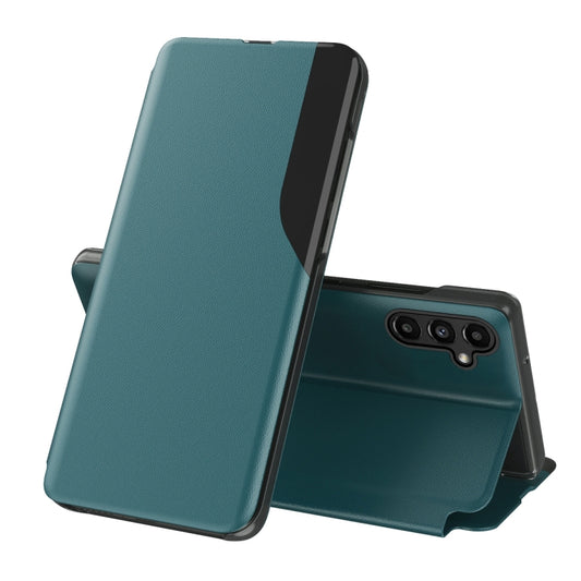 For Samsung Galaxy A14 5G Attraction Flip Holder Leather Phone Case(Green) - Galaxy Phone Cases by buy2fix | Online Shopping UK | buy2fix