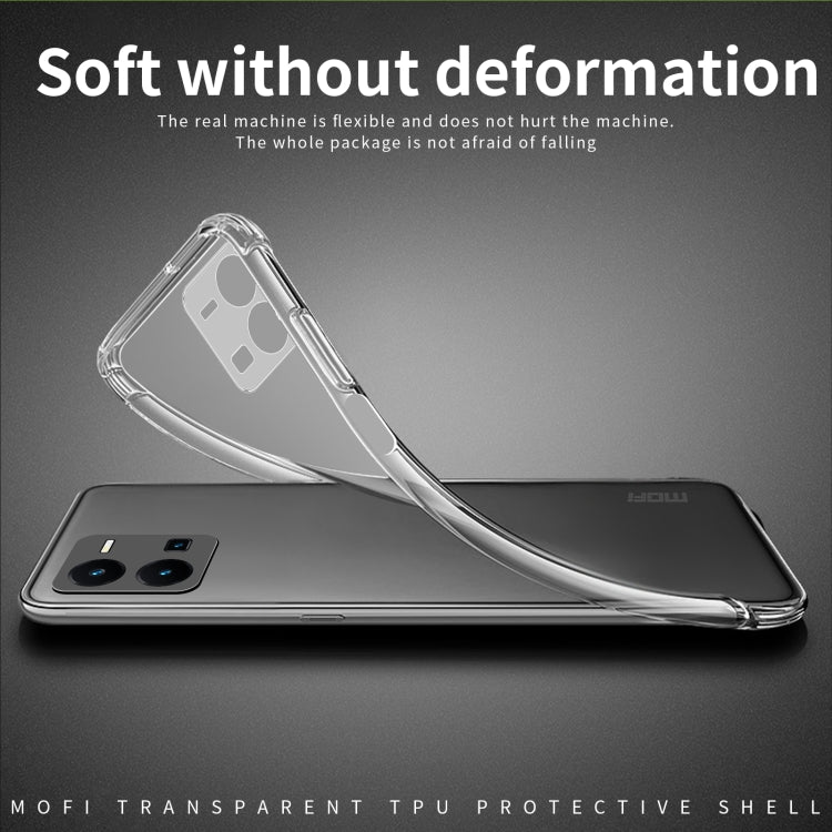 For vivo Y35 4G MOFI Ming Series Ultra-thin TPU Phone Case(Transparent) - vivo Cases by MOFI | Online Shopping UK | buy2fix