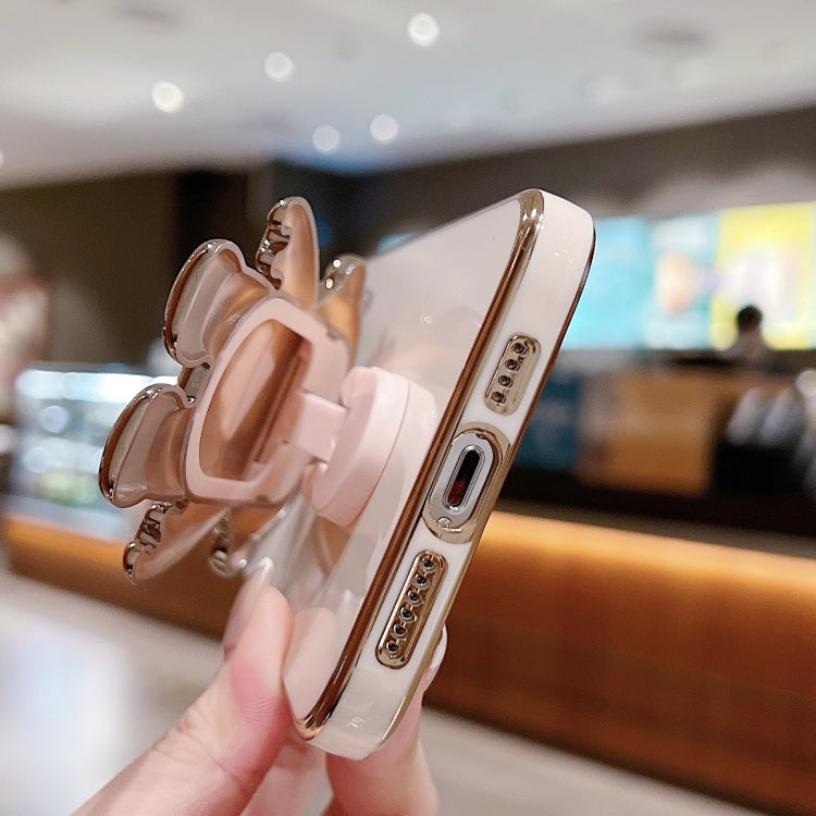 For Samsung Galaxy S20 FE Plating Astronaut Holder Phone Case(Black) by buy2fix