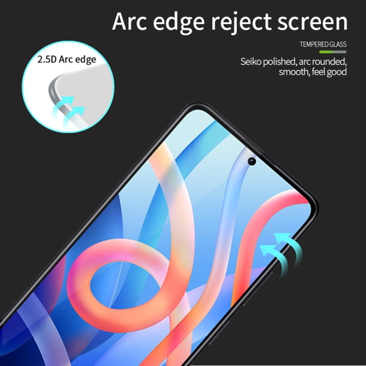 For Xiaomi Redmi Note12 MOFI 9H 2.5D Full Screen Tempered Glass Film(Black) by MOFI