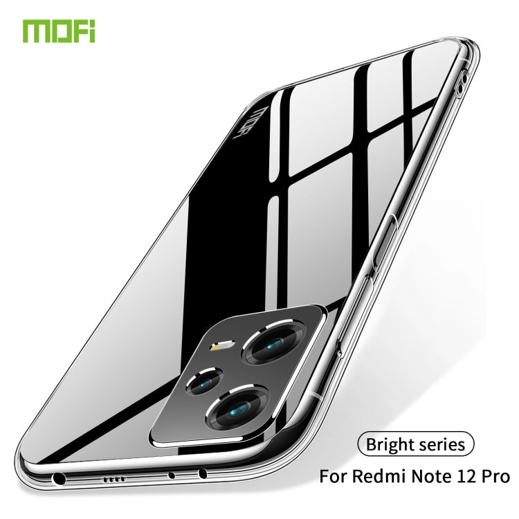 For XiaomiRedmi Note 12 Pro 5G China MOFI Ming Series Ultra-thin TPU Phone Case(Transparent) - Xiaomi Cases by MOFI | Online Shopping UK | buy2fix