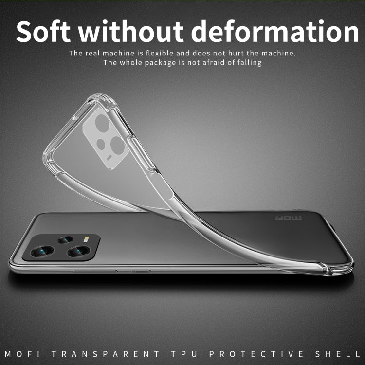 For XiaomiRedmi Note 12 Pro 5G China MOFI Ming Series Ultra-thin TPU Phone Case(Transparent) - Xiaomi Cases by MOFI | Online Shopping UK | buy2fix