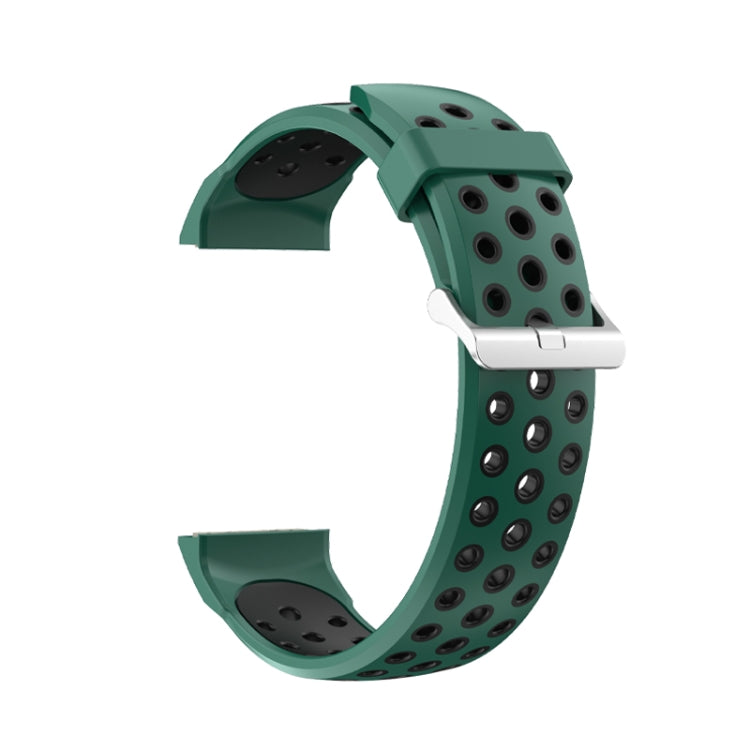 For Huawei Watch GT Cyber Two-Color Breathable Watch Band(Green+Black) by buy2fix