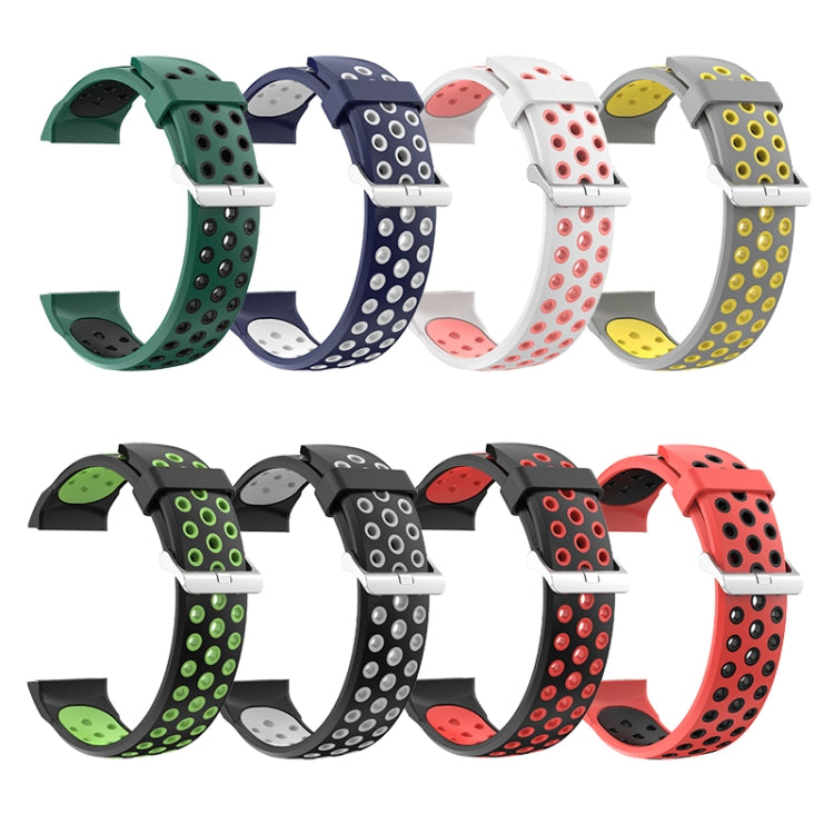 For Huawei Watch GT Cyber Two-Color Breathable Watch Band(Green+Black) by buy2fix