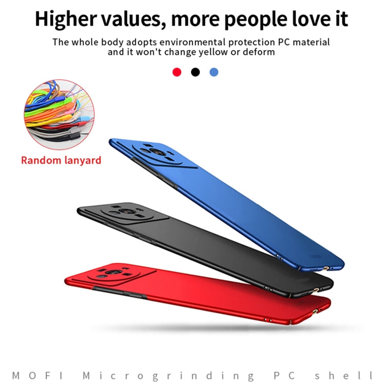 For Xiaomi 12s Ultra MOFI Micro Frosted PC Ultra-thin Hard Case(Blue) - Xiaomi Cases by MOFI | Online Shopping UK | buy2fix