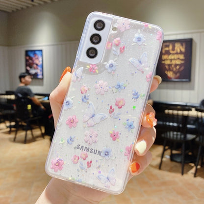 For Samsung Galaxy S20 FE Fresh Small Floral Epoxy TPU Phone Case(Butterflies Love Flowers 6) by buy2fix