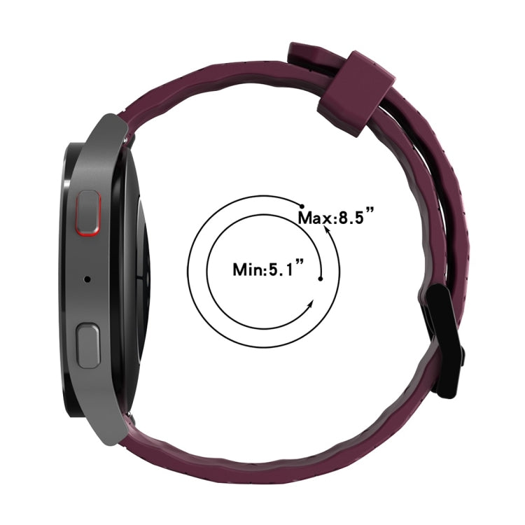 For Samsung Galaxy Watch3 45mm 22mm Football Pattern Solid Color Silicone Watch Band(White) - Watch Bands by buy2fix | Online Shopping UK | buy2fix