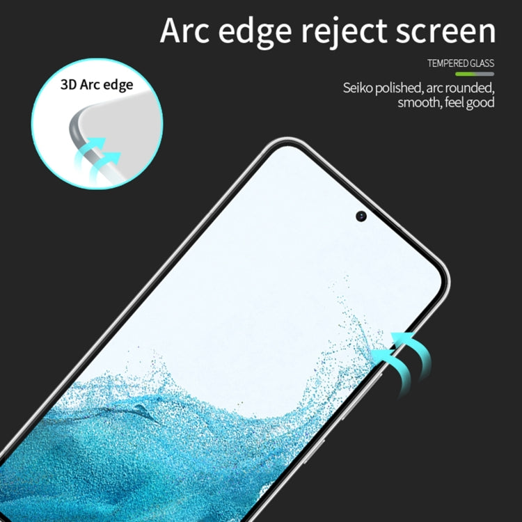For Samsung Galaxy S23  5G PINWUYO 9H 3D Curved Explosion-proof Tempered Glass Film(Black) - Galaxy S23 5G Tempered Glass by PINWUYO | Online Shopping UK | buy2fix