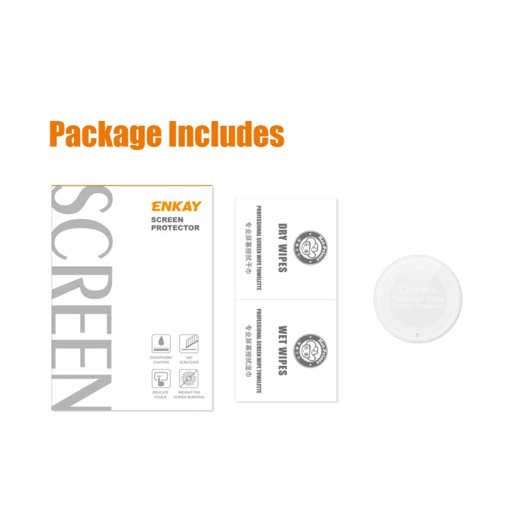 For Honor Magic5 Lite / X9A ENKAY Hat-Prince 0.2mm 9H Rear Camera Lens Tempered Glass Film by ENKAY