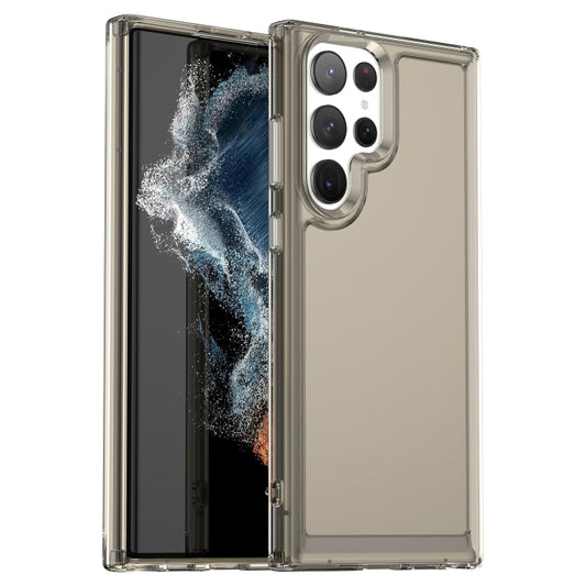For Samsung Galaxy S23 Ultra 5G Candy Series TPU Phone Case(Transparent Grey) - Galaxy S23 Ultra 5G Cases by buy2fix | Online Shopping UK | buy2fix