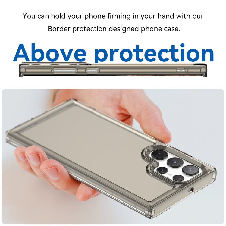 For Samsung Galaxy S23 Ultra 5G Candy Series TPU Phone Case(Transparent Grey) - Galaxy S23 Ultra 5G Cases by buy2fix | Online Shopping UK | buy2fix