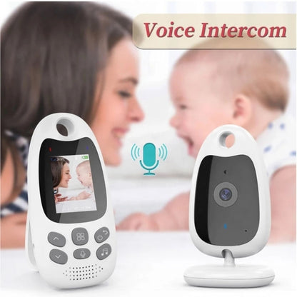 VB610 Baby Monitor Camera Wireless Two-way Talk Back Baby Night Vision IR Monitor(EU Plug) by buy2fix