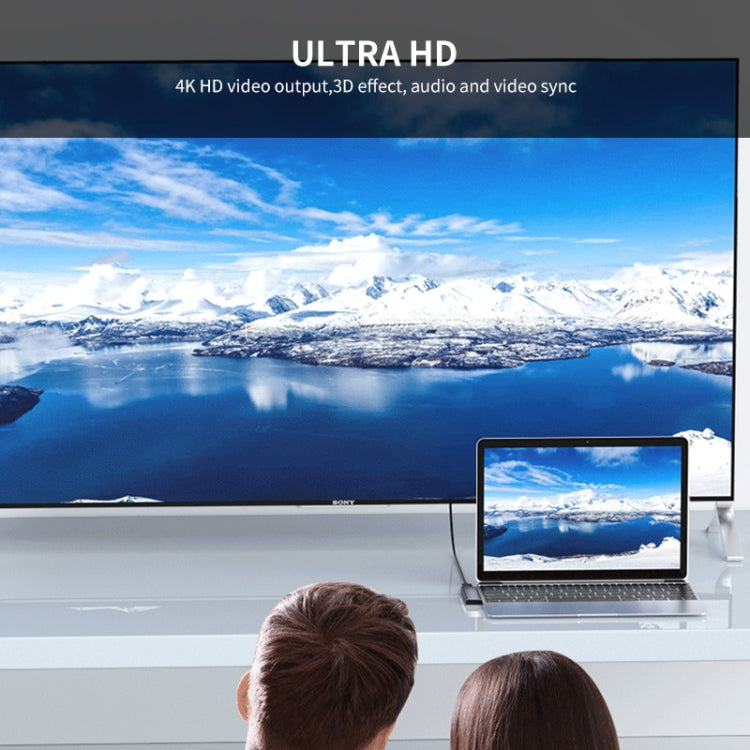 ENKAY Hat-Prince 7 in 2 Type-C to 4K HDMI Docking Station Adapter Hub SD/TF Card Reader by buy2fix