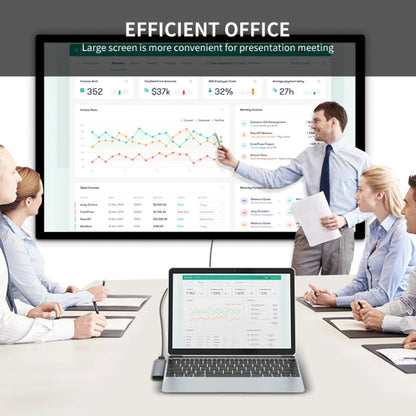 ENKAY Hat-Prince 7 in 2 Type-C to 4K HDMI Docking Station Adapter Hub SD/TF Card Reader by buy2fix