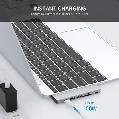 ENKAY Hat-Prince 7 in 2 Type-C to 4K HDMI Docking Station Adapter Hub SD/TF Card Reader by buy2fix