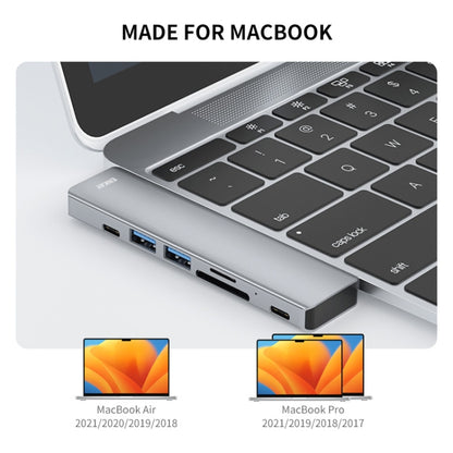 ENKAY Hat-Prince 7 in 2 Type-C to 4K HDMI Docking Station Adapter Hub SD/TF Card Reader by buy2fix