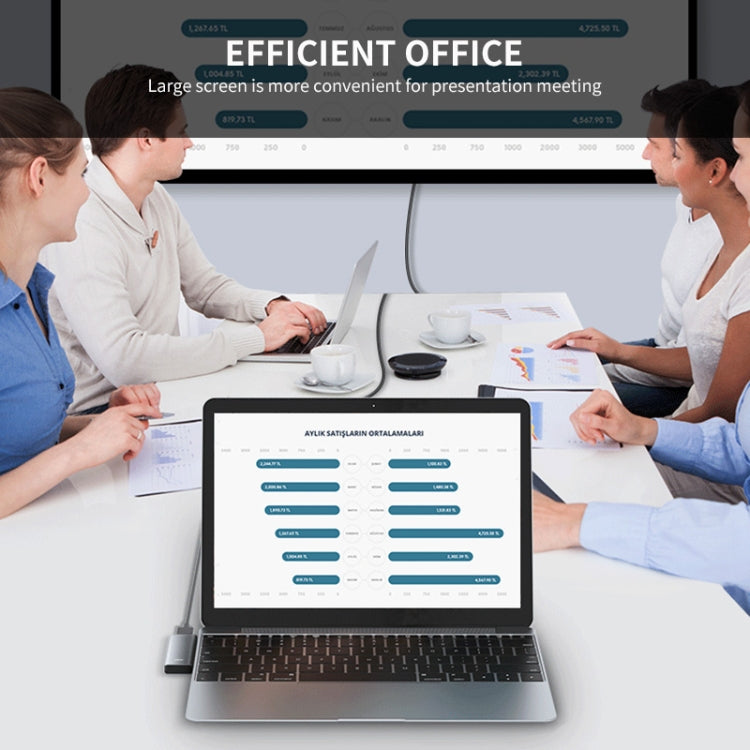 ENKAY Hat-Prince 5 in 2 Hub Type-C to 4K HDMI / USB 3.0 Docking Station Adapter by ENKAY