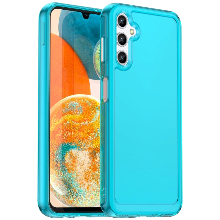 For Samsung Galaxy A14 5G Candy Series TPU Phone Case(Transparent Blue) by buy2fix