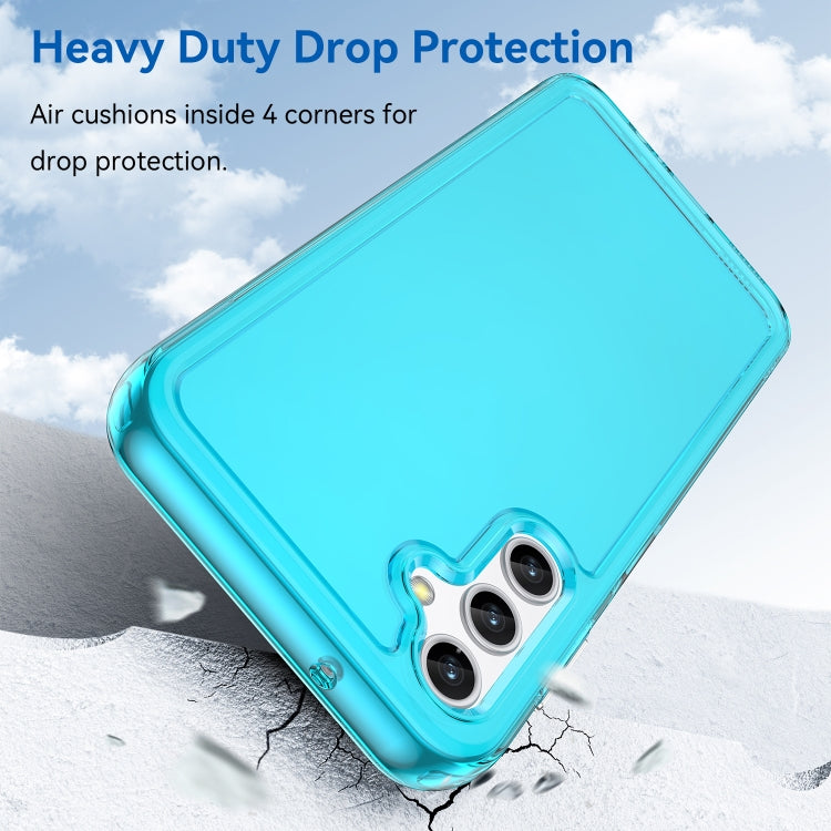 For Samsung Galaxy A14 5G Candy Series TPU Phone Case(Transparent Blue) by buy2fix