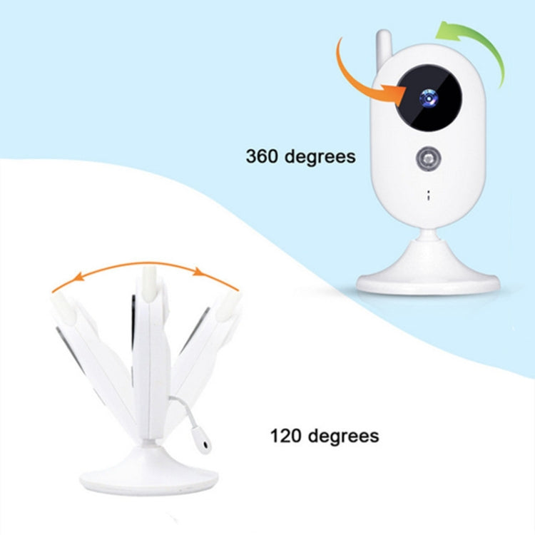 ZR302 2.4GHz Digital Video Smart Baby Monitor Night Vision Camera, Music Player, Two Way Intercom Function(EU Plug) - Baby Monitor by buy2fix | Online Shopping UK | buy2fix