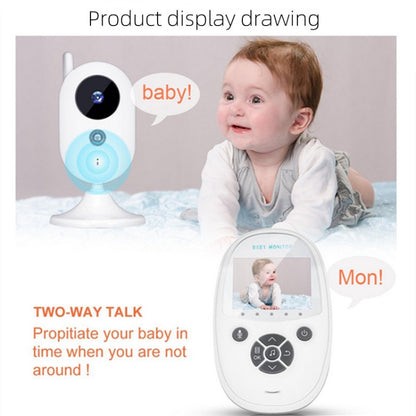 ZR302 2.4GHz Digital Video Smart Baby Monitor Night Vision Camera, Music Player, Two Way Intercom Function(EU Plug) - Baby Monitor by buy2fix | Online Shopping UK | buy2fix