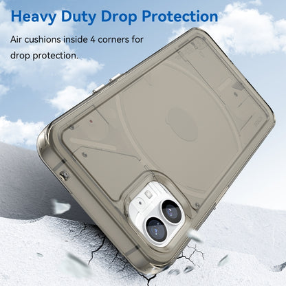 For Nothing Phone 1 Candy Series TPU Phone Case(Transparent Grey) - Nothing Cases by buy2fix | Online Shopping UK | buy2fix