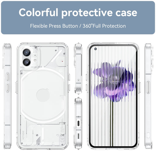 For Nothing Phone 1 Candy Series TPU Phone Case(Transparent) - Nothing Cases by buy2fix | Online Shopping UK | buy2fix