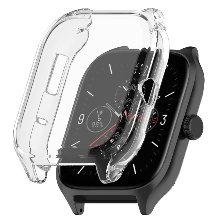 For Amazfit GTS 4 TPU Full-Enclosed Watch Case(Transparent) - Watch Cases by buy2fix | Online Shopping UK | buy2fix