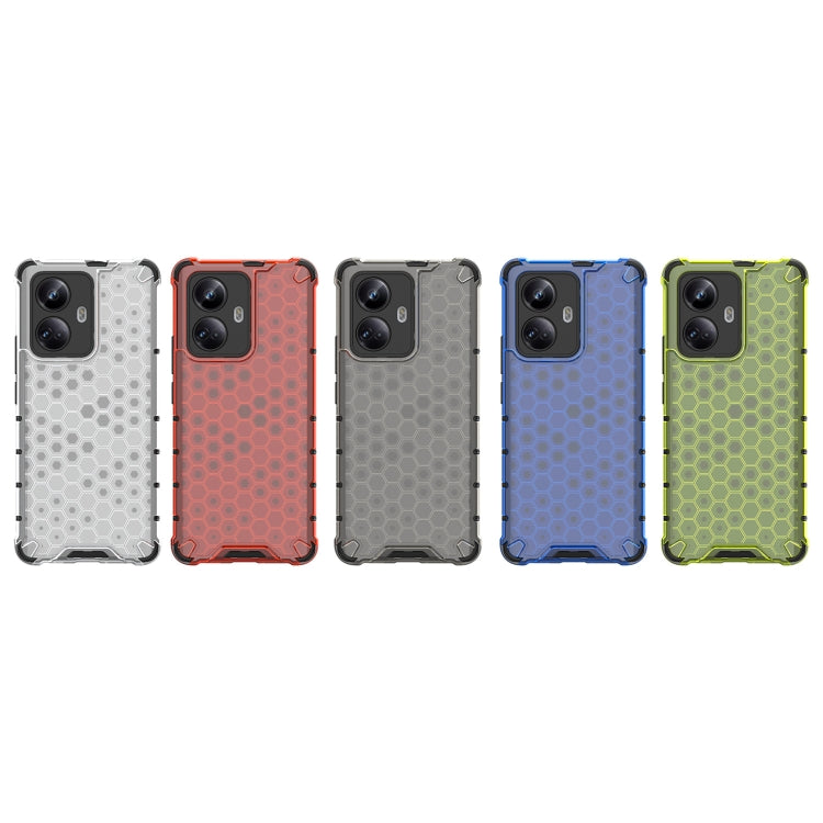 For Realme 10 Pro+ 5G Honeycomb Phone Case(Black) - Realme Cases by buy2fix | Online Shopping UK | buy2fix