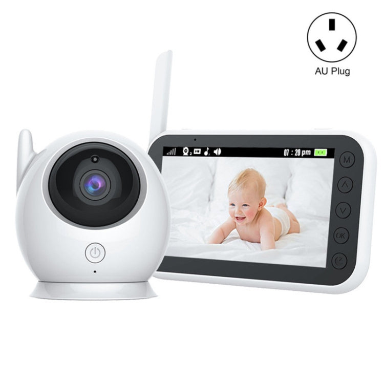 ABM100 4.3 inch Wireless Video Color Night Vision Baby Monitor 360-Degree Security Camera(AU Plug) by buy2fix
