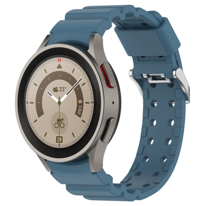 For Samsung Galaxy Watch5 Pro 45mm Armor Pure Color Silicone Watch Band(Blue) - Watch Bands by buy2fix | Online Shopping UK | buy2fix