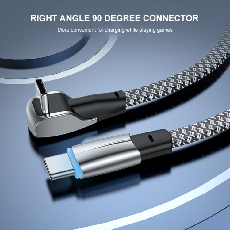 ENKAY Hat-Prince 65W USB-C / Type-C to Type-C 6A Fast Charging Data Weave Cable, Length:1m by ENKAY