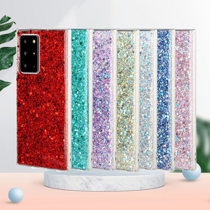 For Samsung Galaxy A31 Glitter Sequins Epoxy TPU Phone Case(Silver) by buy2fix