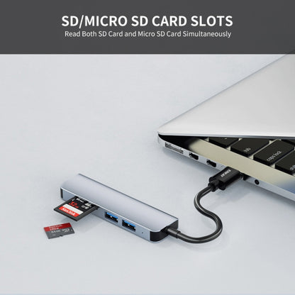 ENKAY Hat-Prince 5 in 1 Docking Station Adapter HUB SD/TF Card Reader, Interface:USB 3.0 by ENKAY