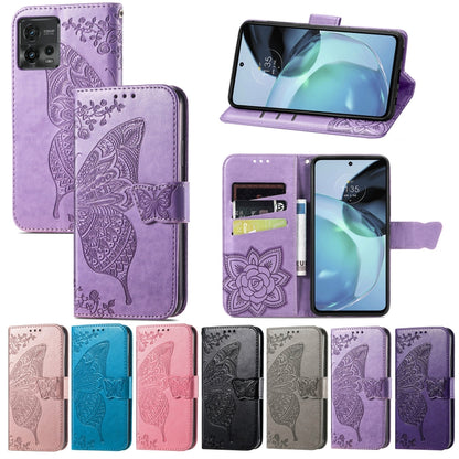 For Huawei nova Y90 Butterfly Love Flower Embossed Horizontal Flip Leather Case with Bracket / Card Slot / Wallet / Lanyard(Pink) - Huawei Cases by buy2fix | Online Shopping UK | buy2fix