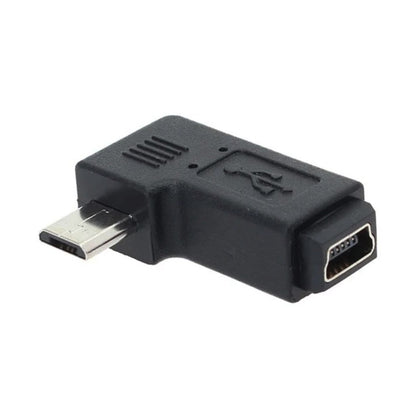 90 Degree Mini USB Female to Micro USB Male Adapter by buy2fix