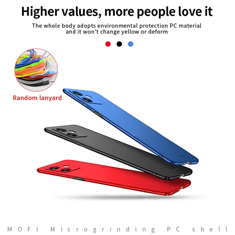 For Xiaomi Redmi Note 12 China MOFI Micro Frosted PC Ultra-thin Hard Case(Black) by MOFI