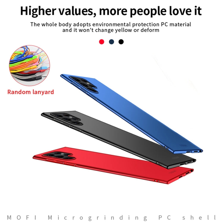 For Samsung Galaxy S23 Ultra 5G MOFI Micro Frosted PC Ultra-thin Hard Case(Blue) - Galaxy S23 Ultra 5G Cases by MOFI | Online Shopping UK | buy2fix